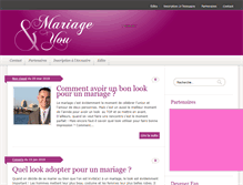 Tablet Screenshot of mariageandyou.com